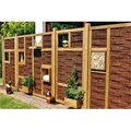 Hauptelement Weidengeflechtzaun Labo-3D 180 x 180 cm braun - Naturbelassen