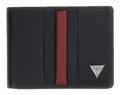 GUESS Torino Bifold Wallet M Geldbörse Black schwarz dunkelrot Neu