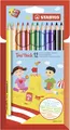 Stabilo® 203/2-12 Dreikant-Buntstift Trio® - dick, Kartonetui mit 12 Stiften und