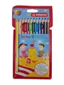 STABILO Dreikant Buntstifte Trio dick 12er, inkl. Doppelspitzer, Stifte