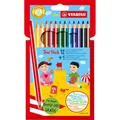 STABILO Dreikant-Buntstifte Trio dick, 12er Karton-Etui