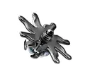 Taffstyle Piercing-Implantat Dermal Piercing Strass Tribal Sonne Kristall, Aufsatz Dermal Anchor Piercing Hautanker Implantat Skin Diver Strass