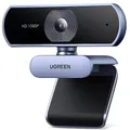 UGREEN FineCam Lite 1080P Webcam Full HD 1080P/30fps USB A Webcam mit Mikrofon, Fixfokus, automatische Lichtkorrektur, 90° Ansicht, USB Webcam für Live Streaming, Konferenzen, PC, Switch 2