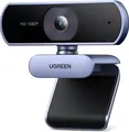 UGREEN USB HD Webcam | 1080P/30fps USB A Webcam mit Mikrofon für PC | Grau
