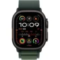 Watch Ultra 2, Smartwatch schwarz, 49 mm, Alpine Loop dunkelgrün, Titangehäuse, Cellular