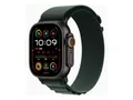 Apple Watch Ultra 2 GPS + Cellular 49mm Black Titanium Case with Dark Green Alpine Loop - Large
