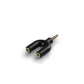 Teufel Audio Y Splitter Kopfhöreranschluss Jack Adapter 3,5-mm-Klinke - schwarz