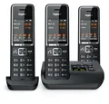 Gigaset Comfort 550A trio Schnurlostelefon mit Anrufbeantworter schwarz/chrom Festnetztelefon