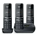 Gigaset 550A Trio - Festnetztelefon - Schnurlos - schwarz/chrom Festnetztelefon