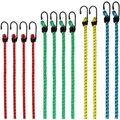 PRETEX Gepäckspanner SC-176, mit Haken, in 4 Größen von 40-90cm, farbig, 12 Stück