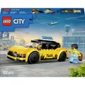 60487 LEGO CITY Gelbes Taxi (60487); Bauset mit Modellauto und 2 Minifiguren