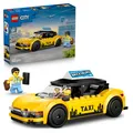 LEGO City Yellow Taxi Cab Toy - EV Car Model Kit w/ 2 Minifigures &  (US IMPORT)