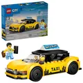 LEGO 60487 City Gelbes Taxi, 2 Minifiguren, Gepäck im Kofferraum