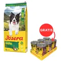JOSERA SensiPlus 12,5kg + JOSERA Meat Lovers Pure 6x400g GRATIS