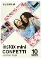 FUJIFILM instax mini Instant Film Confetti Sofortbildfilm 10 Bilder MHD: 10/2027