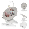 LIONELO Iris Elektrisch Babywippe 360o drehbar für Babys bis zu 9 kg Verstellbar