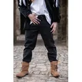 Leonardo Carbone Wikinger-Kostüm Mittelalter Hose mit Gummizug Schwarz "Veit" schwarz XL | XL