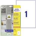 Avery-Zweckform L7877-20 Kraftkleber-Etiketten 210 x 297 mm Papier Weiß 20 St. Permanent haftend, Stark haftend Tintenstrahldrucker, Laserdrucker,