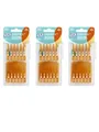 3x TePe Easy Pick Interdentalbürsten XS/S organge a 36 Stück Zwischenraumbürsten