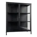 House Nordic Vitrine Brisbane Schwarz Klein