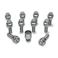 H&R Radschrauben Satz Kugelbund mit bewegliche Kugelbund R14 M14x1.50 - Länge 41mm - 10 Stück (z.B. kompatibel mit Audi Q3, Q5) - inkl. Felgenschloss