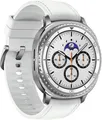 Samsung Galaxy Watch8 Classic, white, 46mm, Hybrid-Eco-Leder, Bandgröße: S/M/L