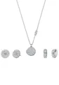 MICHAEL KORS Ohrring und Ketten Set Mulitpack Schmuck Silber 925 PREMIUM LOCKET (Set, 5-tlg), mit Zirkonia (synth)