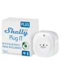 Shelly Plus Plug IT - Intelligente Steckdose funktioniert mit Alexa und Google Home, programmierbare Steckdose mit Sprachsteuerung, Bluetooth und WLAN Gerät zur Automatisierung von Strommessgeräten