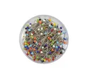 Glorex Stecknadeln GLOREX Kopfstecknadeln mehrfarbig 30x0,65mm 300 Stück