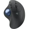 LOGITECH Ergo M575S Silent Wireless Trackball, Graphite, Logi Bolt, USB/Bluetooth