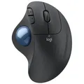Logitech Maus ERGO M575S Wireless Trackball, 5 Tasten, 2000 dpi, kabellos, grafit