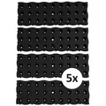 HTI-Living Trittsteine Gehwegplatte Nessa, 69x460 cm, Set, 20 Platten, Gartenwegplatten aus Kunststoff schwarz 69 cm x 460 cm x 2.5 cm