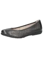 CAPRICE Damen Ballerinas aus Leder mit Lochmuster, Blau (Ocean Softnap.), 40 EU