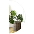 Tulup LED-Lichtspiegel Wandspiegel Halbrund Badspiegel Spiegel Neutralweiß LED-Beleuchtung (Neutralweiß 4000K) 30 cm x 60 cm