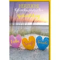 Verlag Dominique Grußkarten Geburtstag - Karte mit Umschlag - Dünen am Meer