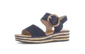 Gabor Damen Plateausandalen, Frauen Sandalen,Best Fitting,Marine (16),43 EU / 9 UK