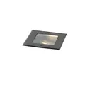 Qazqa Modern außen Bodenstrahler, Bodeneinbaustrahler für den Garten - Oneon - Schwarz, max. 50W, Geeignet für LED, 13cm, IP65, Quadratisch