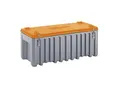 CEMO Universalbox aus Polyethylen, Inhalt 250 l, Traglast 200 kg, grau / orange