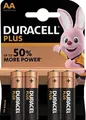 Duracell Batterie Plus Mignon AA 4 St./Pack. - Batterie - Mignon (AA)