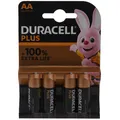 Duracell Batterie Alkaline Mignon AA LR06 1.5V Plus Extra Life 4er Blister 1,5V