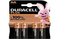 Duracell Plus AA Mignon LR6, 1.5V Alkaline Batterie, MN1500, 4er-Pack