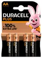 Duracell Plus AA Mignon 1,5V Alkaline Batterien MN1500 LR06 4er Blister