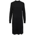 Vila Shirtkleid Langarm Midi Loose Fit Dress VIRIL (lang) VIRIL CREW NECK L/S MIDI DRESS - NOOS schwarz L (40)