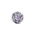 Pandora Charm-Einhänger Charm Damen Herzen Mum Lila Emaille Sterling-Silber 793772C01