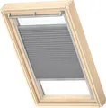 VELUX Original Dachfenster Plissee für S08, Grau, mit grauer Führungsschiene