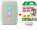Fujifilm Instax Mini Link 3 sage green EX D Sofortbilddrucker inkl. 40x Bilder