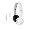 PC Headset Stereo Mikrofon Kopfhörer Smartphone Handy Computer Laptop Weiß 3,5mm