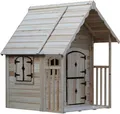 HOME DELUXE Spielhaus KIMI – Natur | Holz-Kinderhaus für Garten & Outdoor-Spielspaß