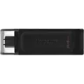 Kingston Technology Datatraveler 70 Usb-stick 64 Gb Usb Typ-c 3.2 Gen 1 (3.1 Gen 1) Schwarz