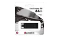 Kingston DataTraveler 70 - DT70/64GB USB-C-Stick mit dem Mehrwert, Schwarz